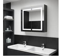 vidaXL Armoire de salle de bain miroir LED 80x12,2x68 cm meuble de rangement robuste