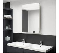 vidaXL Armoire salle de bain LED Chêne