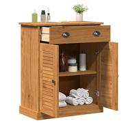 vidaXL Armoire de salle de bain VIGO Bois manguier massif et pin Marron miel 68x34x80 cm