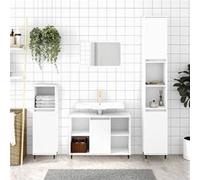 vidaXL Armoire salle de bain Blanc 30x30x100 cm