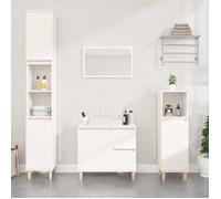 vidaXL Armoire de salle de bain blanc 65x33x60 cm bois d'ingénierie 819820