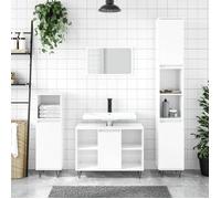 vidaXL Armoire de salle de bain blanc brillant 80x33x60 cm 831630
