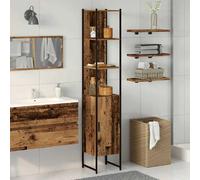 vidaXL Armoire de salle de bain Bois ancien 33 x 33 x 185,5 cm