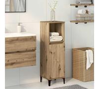 vidaXL Armoire de salle de bain chêne artisanal 30x30x100 cm