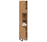 vidaXL Armoire de salle de bain chêne artisanal 30x30x190 cm, armoire, armoire de rangement de salle de bain, armoire de 857203
