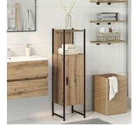 vidaXL Armoire de salle de bain en chêne artisanal 33 x 33 x 120,5 cm