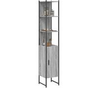 vidaXL Armoire de salle de bain Sonoma 842474 – Colonne de toilette bois Sonoma gris, moderne
