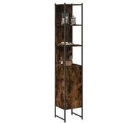 vidaXL Armoire de salle de bain Colonne de toilette moderne – Chêne fumé (bois d'ingénierie)