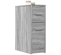 vidaXL Armoire de salle de bain étroite avec roulettes sonoma gris