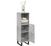vidaXL Armoire de Salle de Bain Gris béton 30x30x100 cm, Armoire, Armoire de Rangement de Salle de Bain, Armoire Haute de Salle de Bain