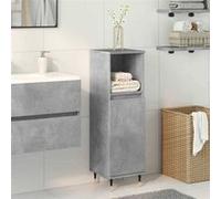 vidaXL Armoire de salle de bain gris béton 30x30x100 cm, armoire, armoire de rangement de salle de bain, armoire de 857204 Gris G
