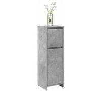 vidaXL Armoire de salle de bain Gris béton 30x30x95 cm Aggloméré 856060 Gris G