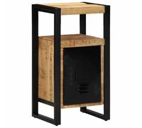 vidaXL Armoire de Salle de Bain Marron Bois de Mangue Massif, Meuble de Salle de Bain Moderne, Rectangle, Rangement Compact et élégant, Couleur Marron