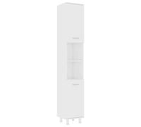 Armoire de salle de bain Blanc 30x30x179 cm Bois d ingénierie Blanc G