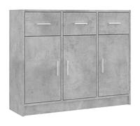vidaXL Buffet gris béton 91x28x75 cm bois d'ingénierie