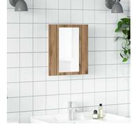 vidaXL Armoire de salle de bain miroir LED 856280 – Chêne artisanal 40x12x45 cm
