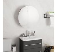 vidaXL Armoire salle de bain LED rond