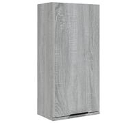 vidaXL Armoire de Salle de Bain Murale Flottante Organisateur Armoire de Toilette Meuble de Rangement Intérieur Sonoma Gris 32x20x67 cm