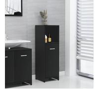 vidaXL Armoire de salle de bain 30x30x95 cm Noir Aggloméré