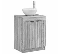 vidaXL Armoire de Salle de Bain Sonoma Gris 54 x 41 x 70 cm, Meuble de Salle de Bain Stylé, Solutions de Rangement Modernes, Coiffeuse Pratique, Étagères Spacieuses