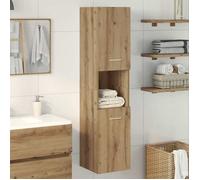 vidaXL Armoire de salle de bain suspendue chêne artisanal 30x30x130 cm