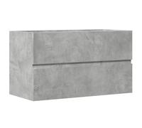 vidaXL Armoire de salle de bain suspendue 856245 – Gris béton, bois d'ingénierie