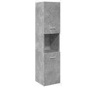 vidaXL Armoire de Salle de Bain Suspendue Gris béton Bois d'ingénierie
