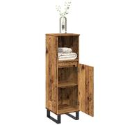 vidaXL Armoire de salle de bain vieux bois 30x30x100cm bois ingénierie, armoire, armoire de rangement de salle de bain, 857211 Marron G