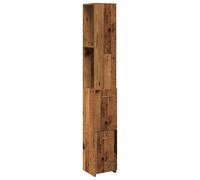 vidaXL Armoire de salle de bain Vieux bois 25x25x170 cm Bois ingénierie Marron G