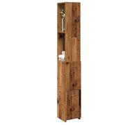 vidaXL Armoire de salle de bain Vieux bois 25x25x170 cm Bois ingénierie Marron G