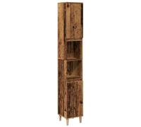 vidaXL Armoire de Salle de Bain Vieux Bois 30x30x190cm Bois ingénierie