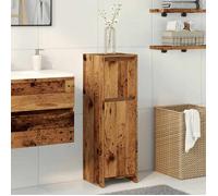 vidaXL Armoire de salle de bain Vieux bois 30x30x95 cm Bois ingénierie Marron