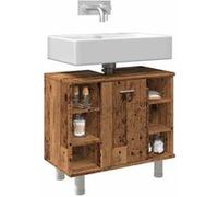 vidaXL Armoire de salle de bain vieux bois 60x32x53,5 cm, meubles de salle de bain, lavabo de salle de bain, armoire de 856144 Marron G