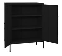 vidaXL Armoire de stockage noire 80x35x101,5 cm acier