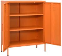 vidaXL Armoire de stockage orange 80x35x101,5 cm Acier
