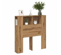 vidaXL Armoire de tête de lit chêne artisanal 100×18,5×102,5 cm Multicolore