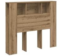 vidaXL Armoire de tête de lit chêne Artisanal 120x19x104,5 cm