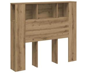vidaXL Armoire de tête de lit chêne Artisanal 120x19x104,5 cm