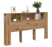 vidaXL Armoire de tête de lit chêne artisanal 180x18,5x102,5 cm, tête de lit, armoire de lit, armoires de lit, têtes de lit 856885