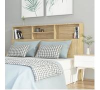 vidaXL Armoire de tête de lit chêne sonoma 160x19x103,5 cm 811874