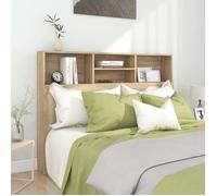 vidaXL Armoire de Tête de Lit Murale Meuble de Chambre à Coucher Tête de Lit avec Rangement Accessoire de Lit Intérieur 811865