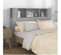 vidaXL Armoire de tête de lit Sonoma gris 140x18,5x104,5 cm 817271