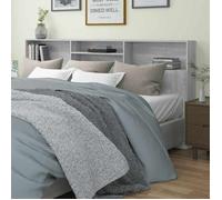 vidaXL Armoire de tête de lit Sonoma gris 220x19x103,5 cm
