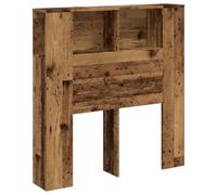 vidaXL Armoire de tête de lit Vieux Bois 100x18,5x102,5 cm, tête de lit, Armoire de Chambre à Coucher, tête de lit Murale, Armoire de lit