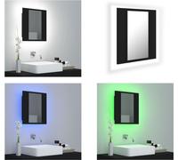 vidaXL Armoire de toilette LED noir 40x12x45 cm Acryl - Armoire de toilette LED - Armoire de toilette LED - Armoire de toilette LED - Armoire de toilette LED
