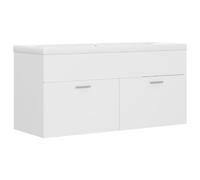 Vidaxl Armoire D'évier Avec Lavabo Intégré Blanc Aggloméré