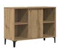 vidaXL Armoire d'évier chêne Artisanal 80x33x60 cm Bois d'ingénierie