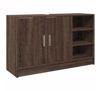vidaXL Armoire d'évier chêne Marron 90x29x55 cm Bois d'ingénierie, Armoire de Salle de Bain, Armoire de Rangement Salle de Bain, Meuble lavabo de Salle de Bain