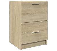 vidaXL Armoire d'évier chêne Sonoma 40x37x59 cm Bois d'ingénierie, Armoire de Salle de Bain, Armoire de Rangement Salle de Bain, Meuble lavabo de Salle de Bain