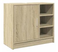 vidaXL Armoire d'évier chêne Sonoma 63x29x55 cm Bois d'ingénierie, Armoire de Salle de Bain, Armoire de Rangement Salle de Bain, Meuble lavabo de Salle de Bain